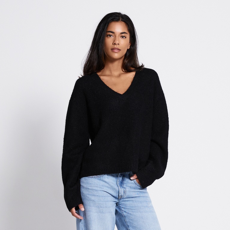 V-neck knit sweater "Eina"
